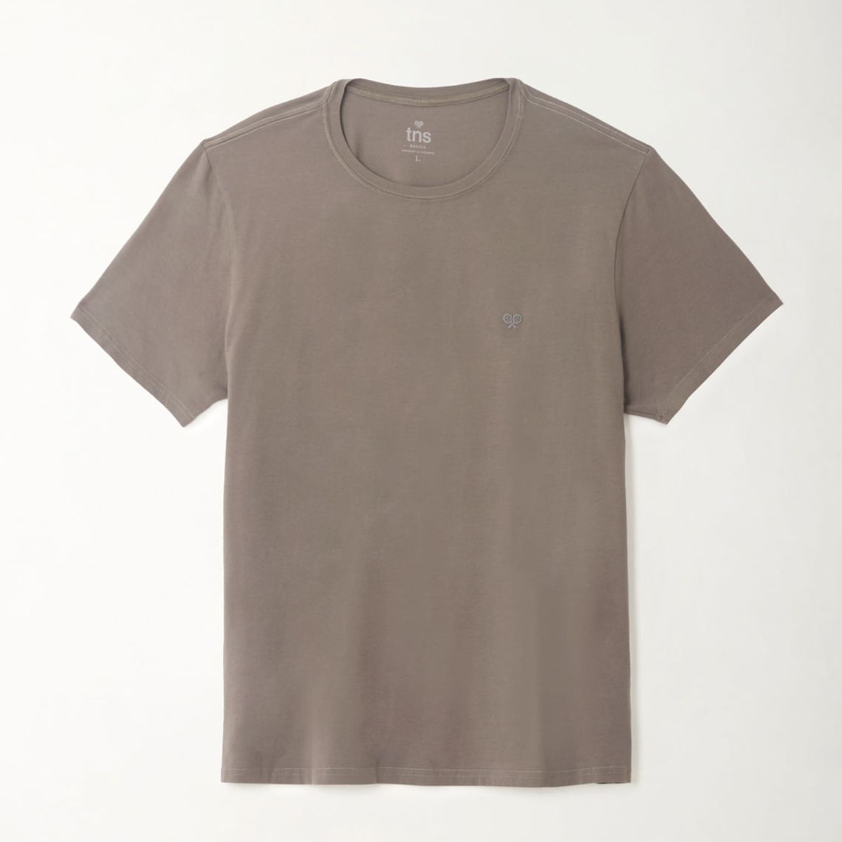 TENNIS - Camiseta cuello redondo gris para hombre