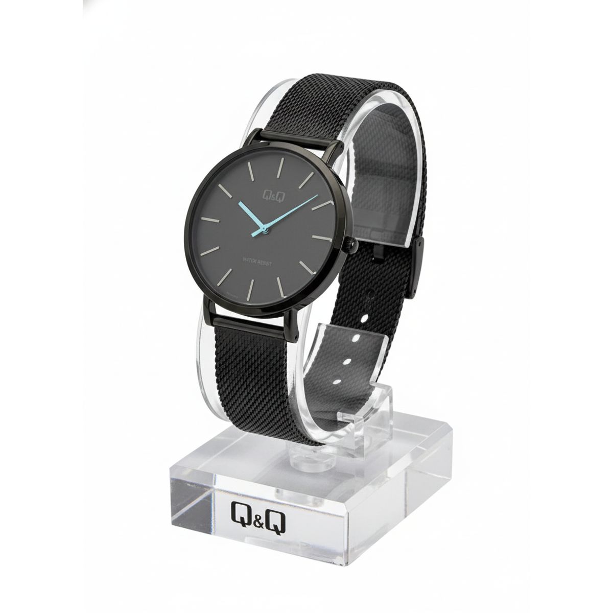 Q&Q - Reloj Q&q Negro total Casual para hombre