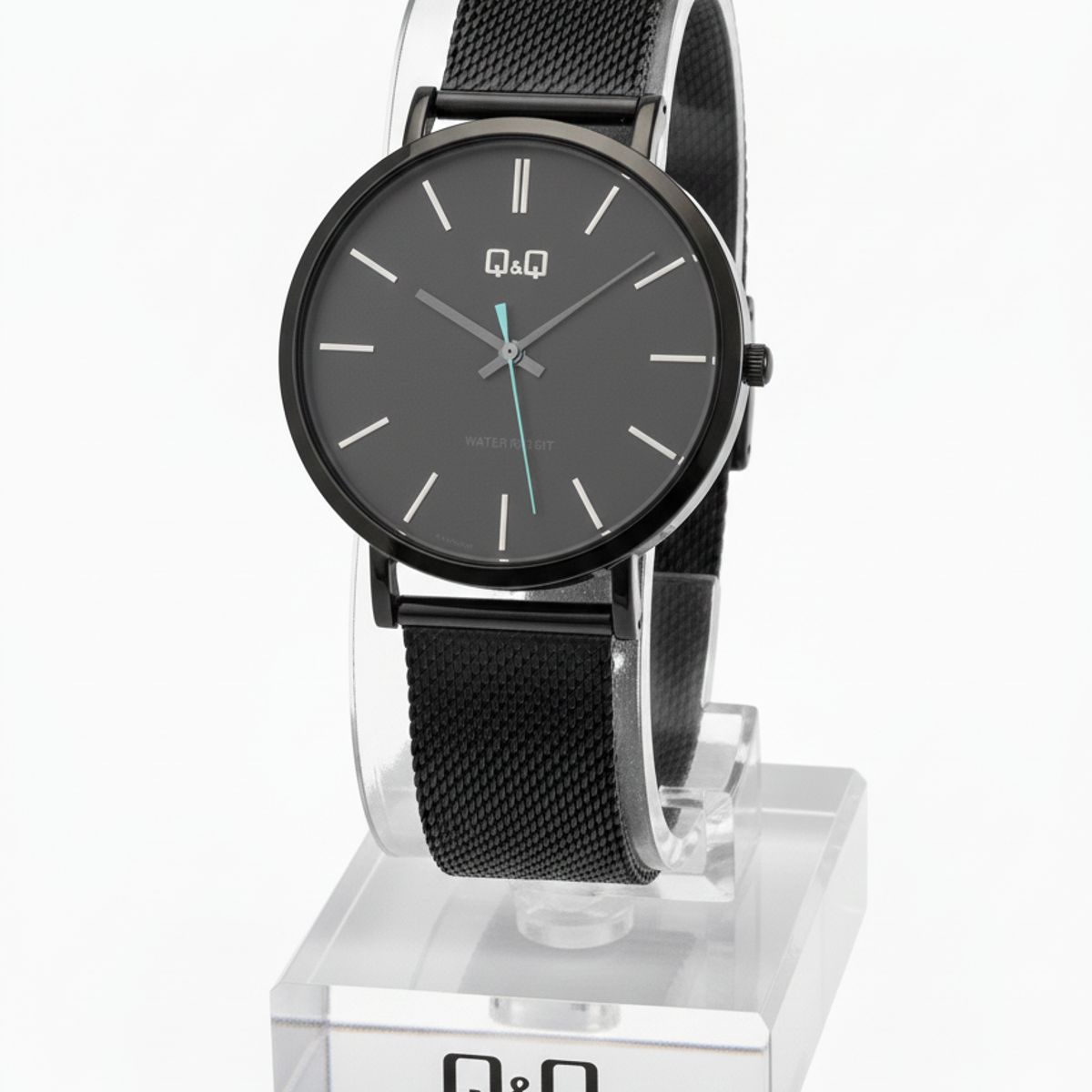 Q&Q - Reloj Q&q Negro total Casual para hombre