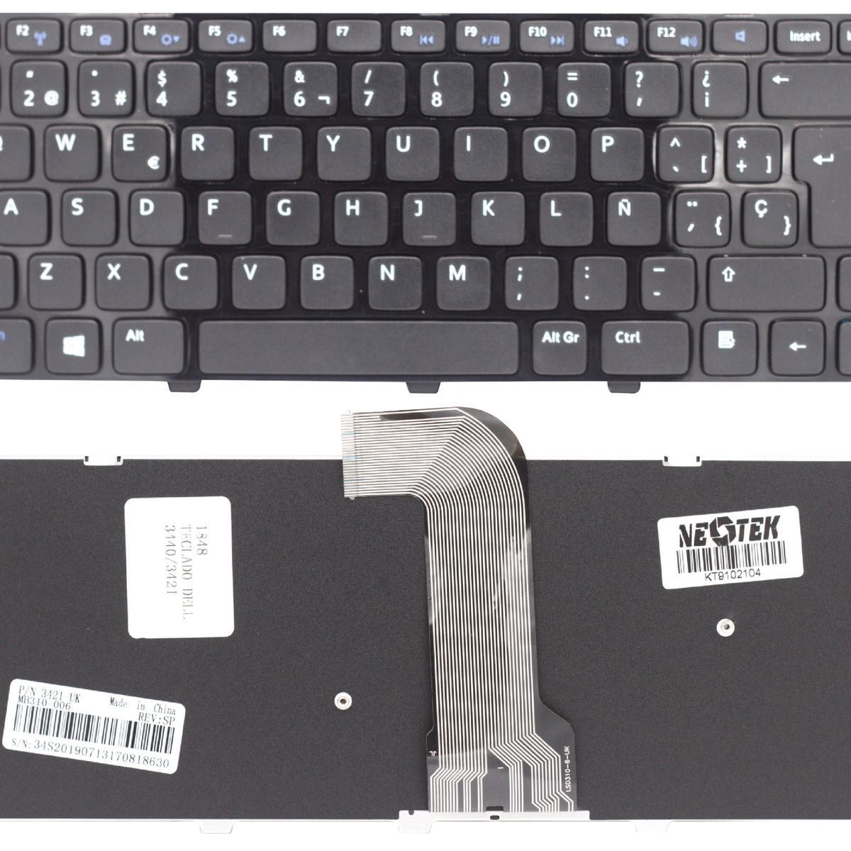 NEOTEK - Teclado Repuesto Para Dell Inspiron 3440 3421 5421 Espanol
