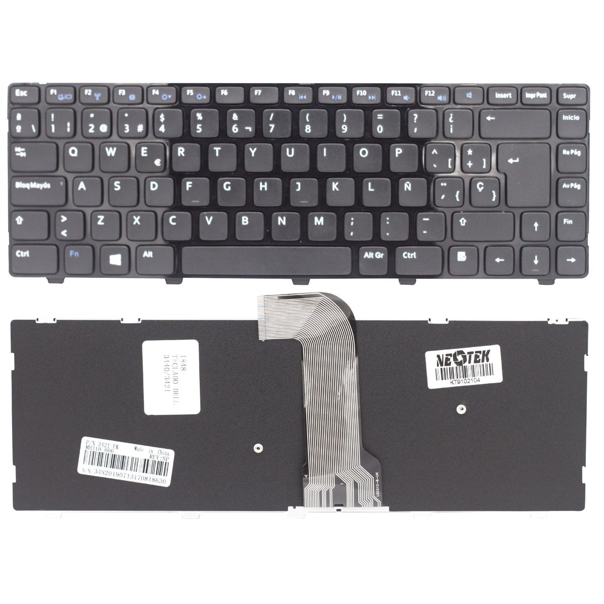 NEOTEK - Teclado Repuesto Para Dell Inspiron 3440 3421 5421 Espanol
