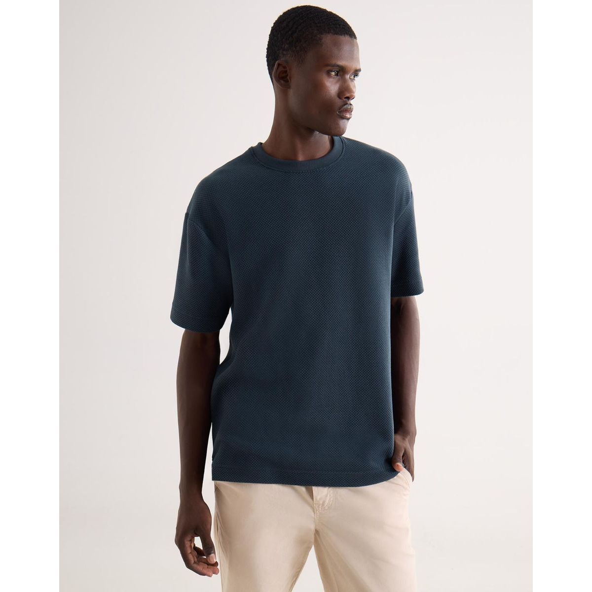 SEVEN SEVEN - Camiseta Para Hombre Manga Corta Cuello Redondo Color Azul Marca Seven Seven #45092754