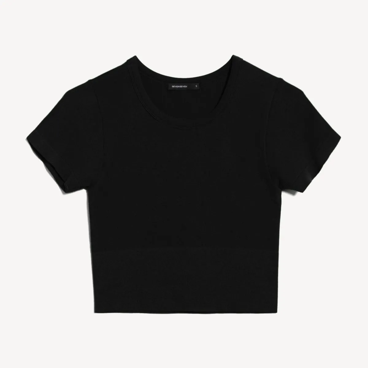 SEVEN SEVEN - Camiseta Para Mujer Manga Corta Cuello Redondo Color Negro Marca Seven Seven #28096455