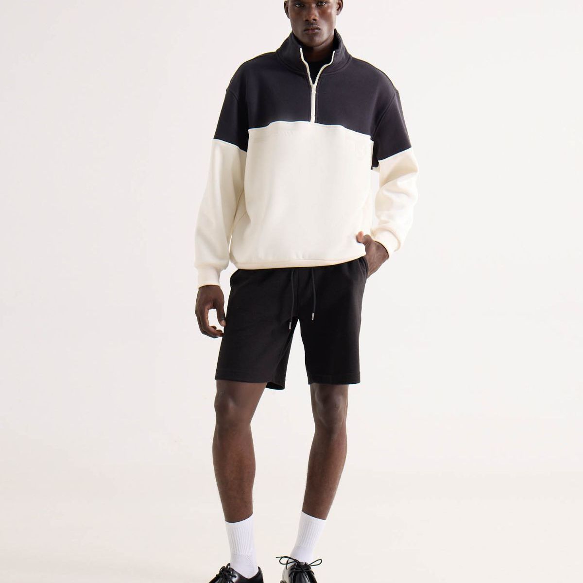 SEVEN SEVEN - Bermuda Para Hombre Jogger Largo Color Negro Marca Seven Seven #45100731