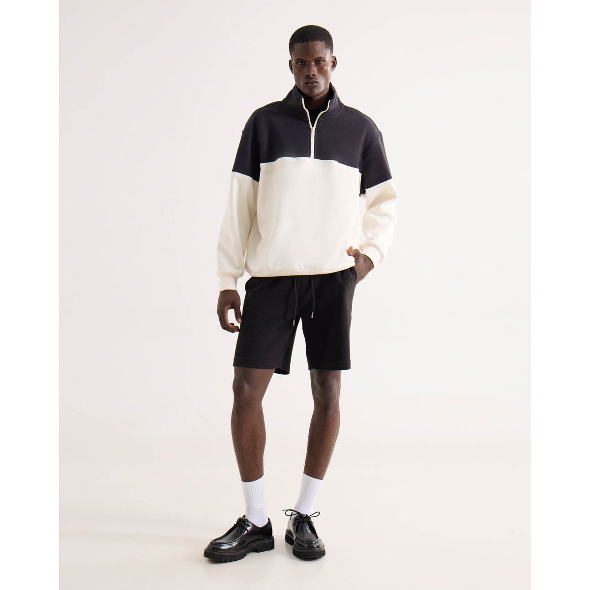 SEVEN SEVEN - Bermuda Para Hombre Jogger Largo Color Negro Marca Seven Seven #45100731