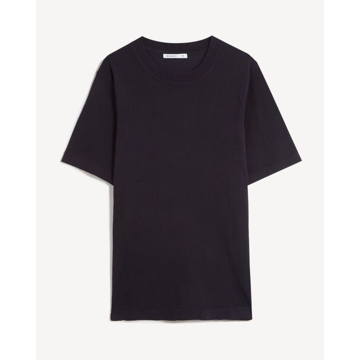 SEVEN SEVEN - Camiseta Para Hombre Manga Corta Cuello Redondo Color Negro Marca Seven Seven #45092771