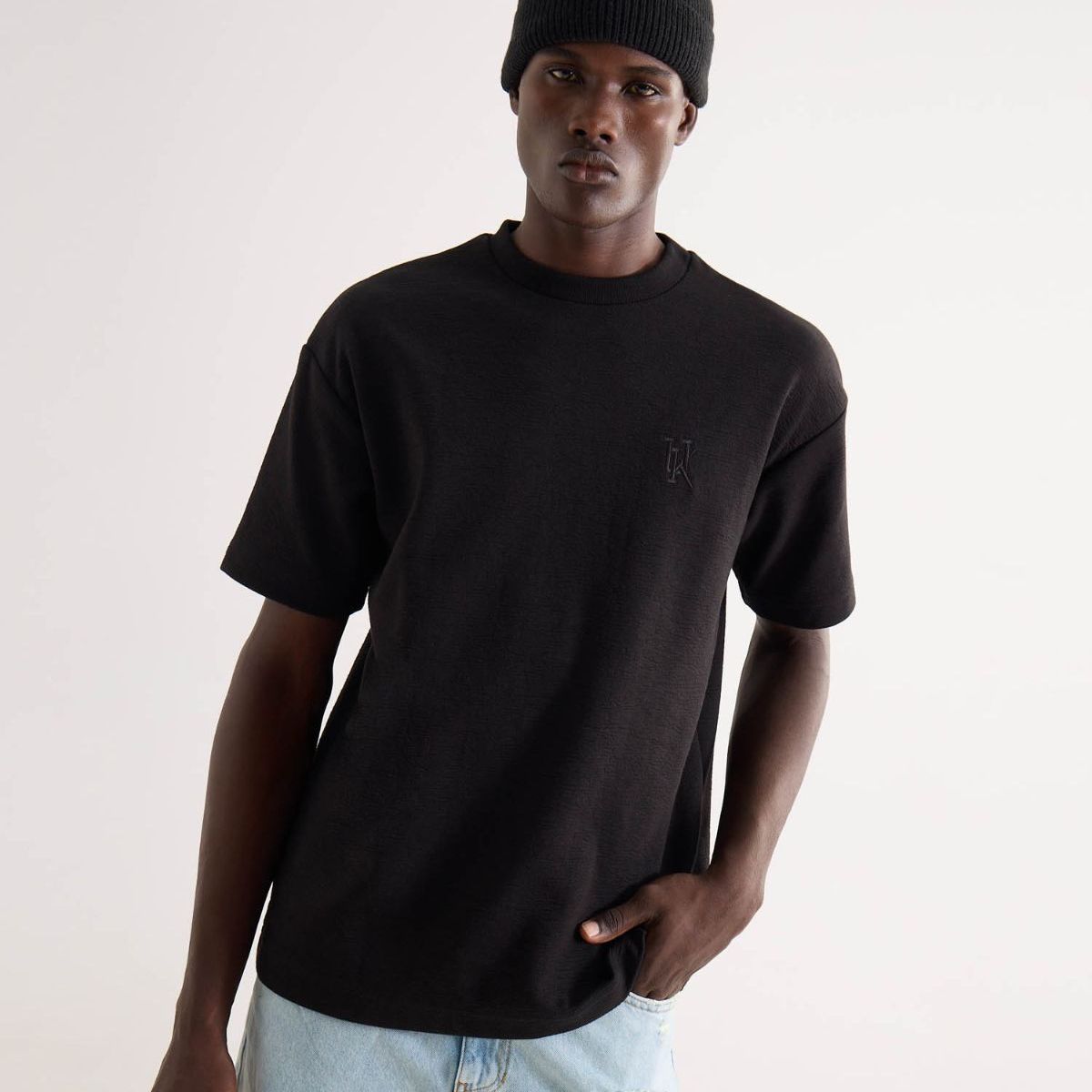 SEVEN SEVEN - Camiseta Para Hombre Manga Corta Cuello Redondo Color Negro Marca Seven Seven #45092787