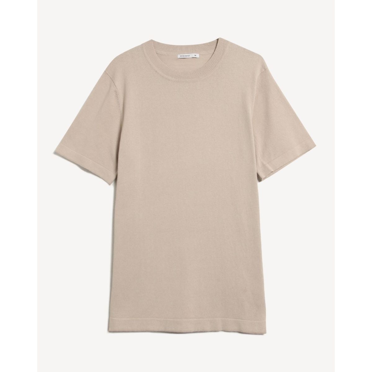 SEVEN SEVEN - Camiseta De Punto Con Cuello Mao  Para Hombre Beige Seven Seven
