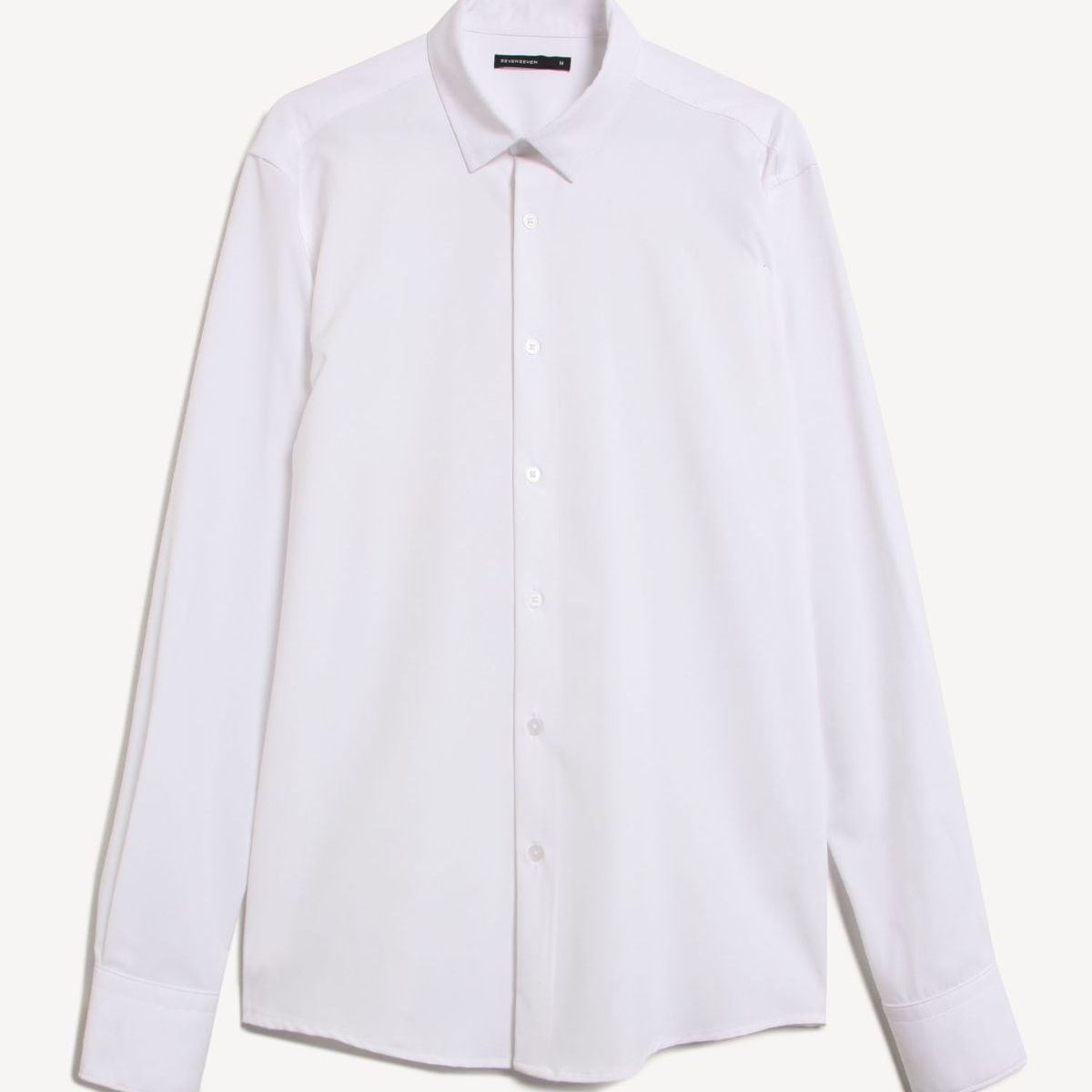 SEVEN SEVEN - Camisa Para Hombre Manga Larga Sin Bolsillo Cuello Casual M Color Crudo Marca Seven Seven #45012212