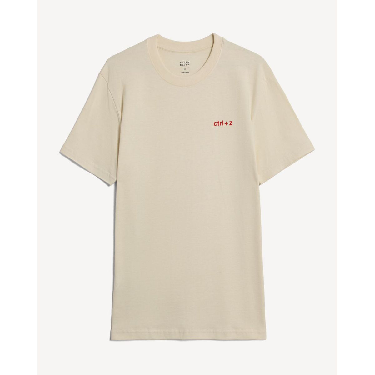 SEVEN SEVEN - Camiseta Para Hombre Manga Corta Cuello Redondo Color Arena Marca Seven Seven #45092827