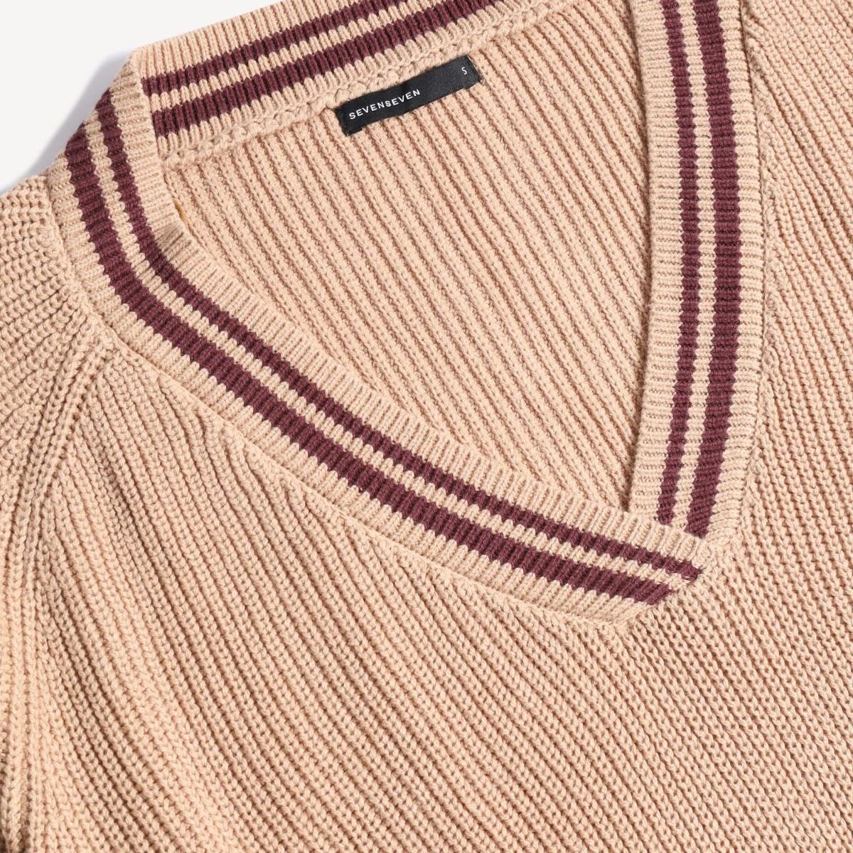 SEVEN SEVEN - Saco Para Mujer Cuello V Color Camel Marca Seven Seven #28330678