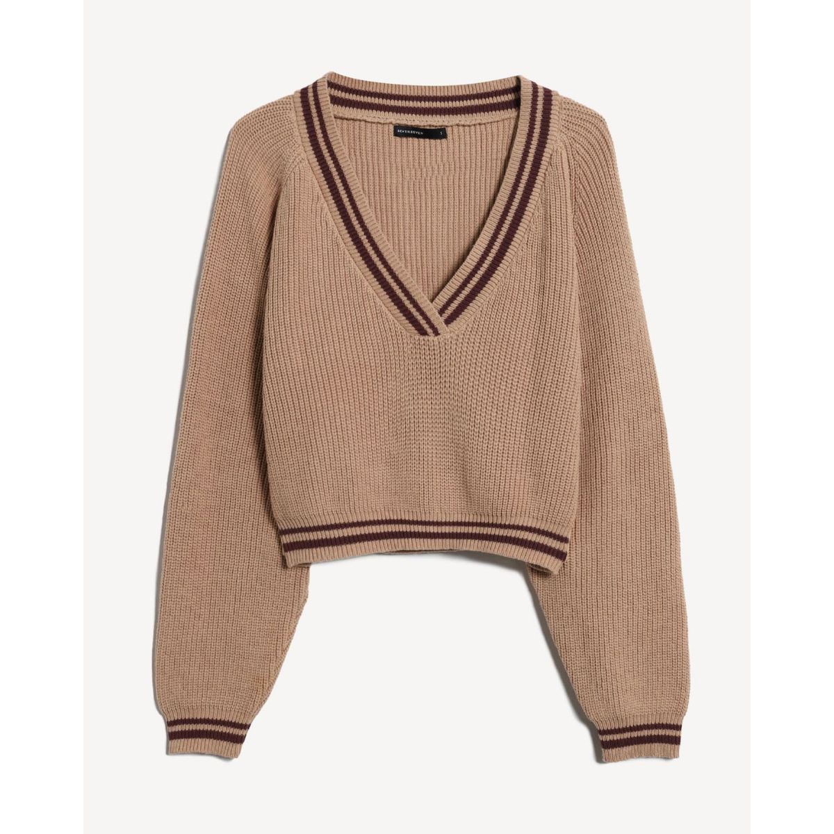 SEVEN SEVEN - Saco Para Mujer Cuello V Color Camel Marca Seven Seven #28330678