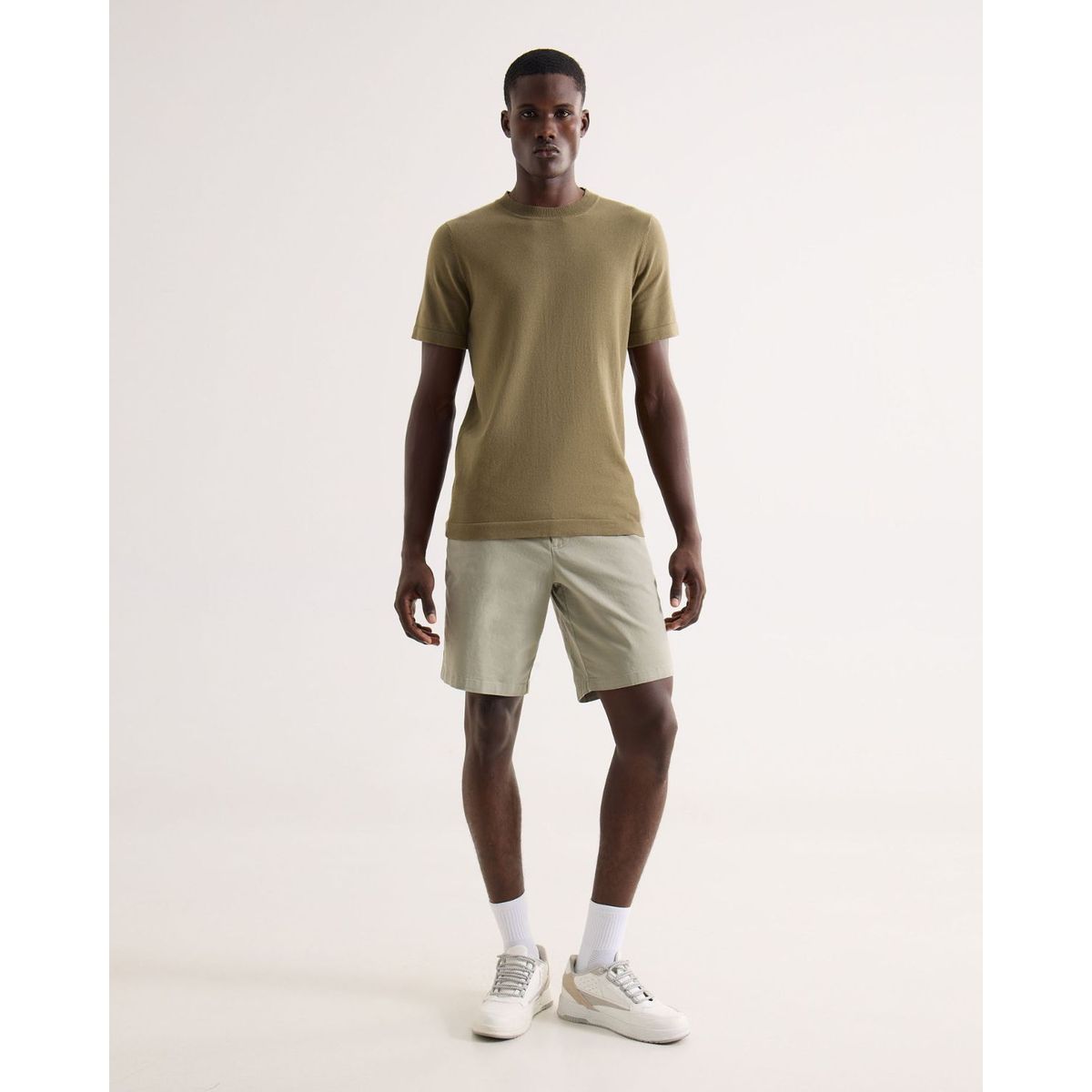 SEVEN SEVEN - Bermuda Para Hombre Regular Largo Color Beige Marca Seven Seven #45100719