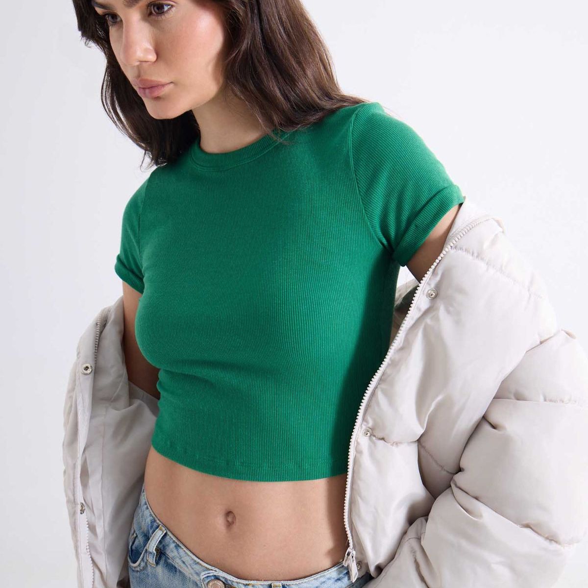 SEVEN SEVEN - Camiseta Para Mujer Manga Corta Cuello Redondo Color Verde Marca Seven Seven #28096179