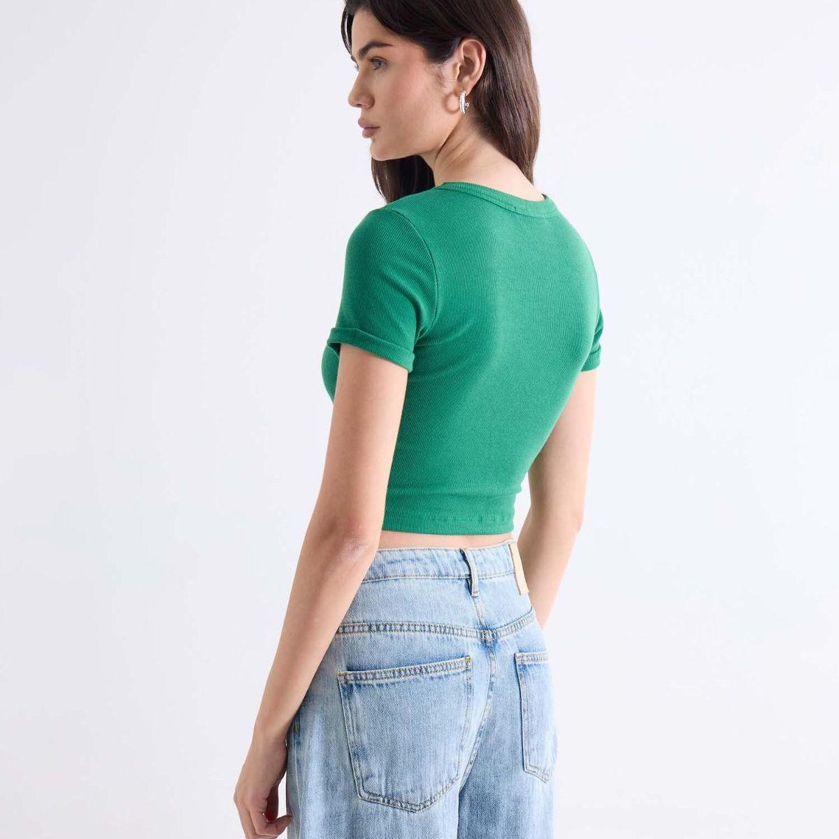 SEVEN SEVEN - Camiseta Para Mujer Manga Corta Cuello Redondo Color Verde Marca Seven Seven #28096179