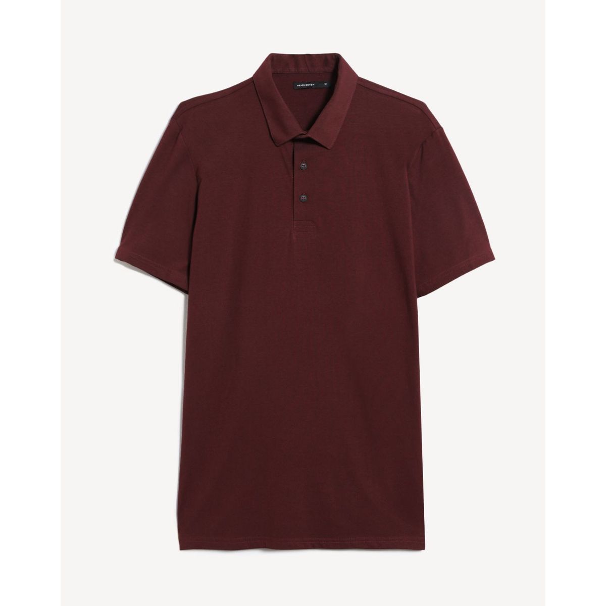 SEVEN SEVEN - Polo Para Hombre Cuello Maquina Sin Bolsillo Color Vino Marca Seven Seven #45110940