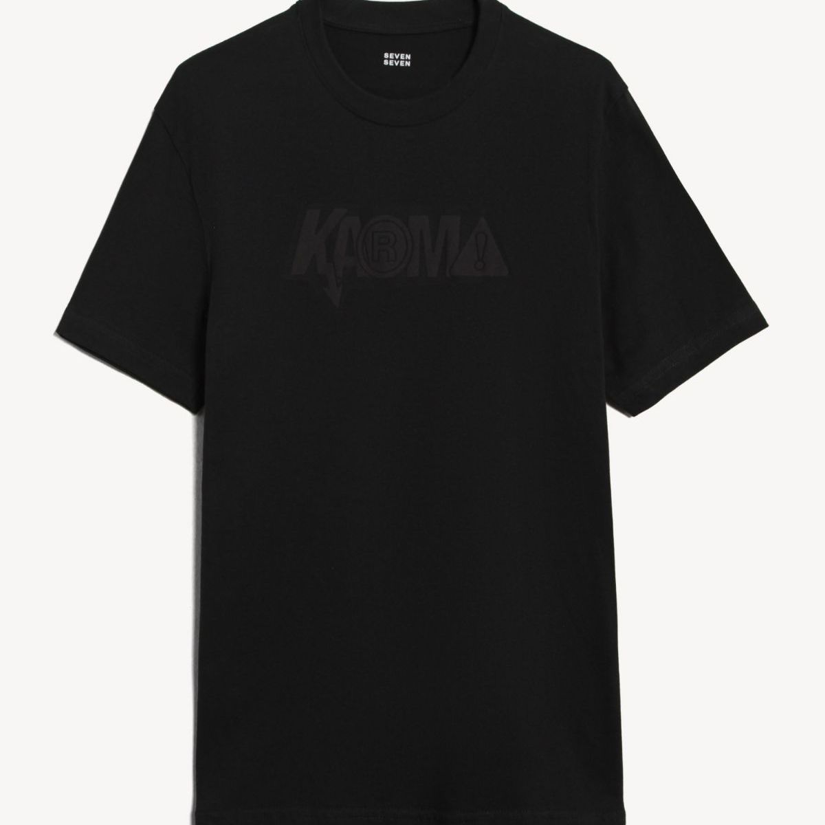 SEVEN SEVEN - Camiseta Para Hombre Manga Corta Cuello Redondo Color Negro Marca Seven Seven #45092822