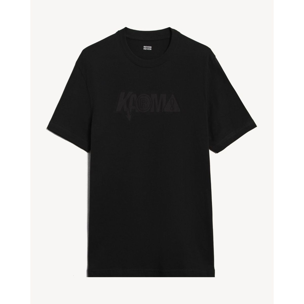 SEVEN SEVEN - Camiseta Para Hombre Manga Corta Cuello Redondo Color Negro Marca Seven Seven #45092822