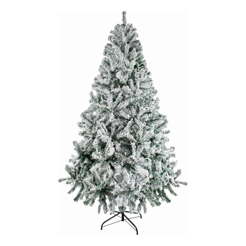 JARDIMEX - Arbol De Navidad 2.10m Frondoso 800 Ramas Nevado Premium