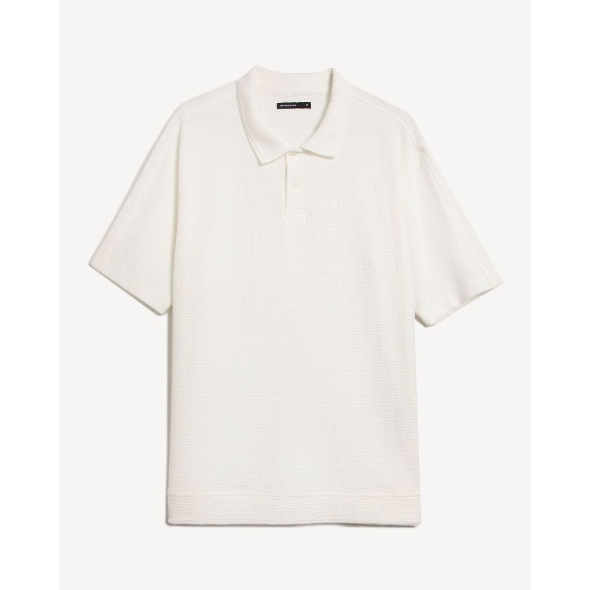 SEVEN SEVEN - Polo Para Hombre Cuello Maquina Sin Bolsillo Color Marfil Marca Seven Seven #45110944