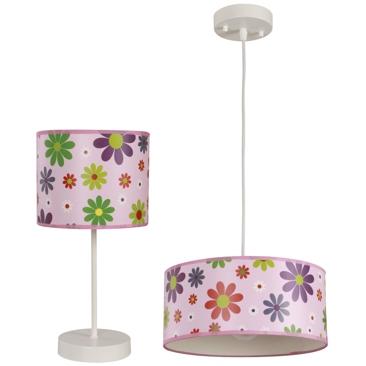 DESIGNER - COMBO LAMAPARA COLGANTE Y DE MESA DE 1 LUZ IKELITE INFANTIL