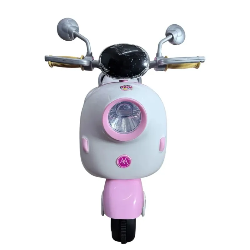 GENERICO - Moto Eléctrica Infantil Estilo Vespa con Luces Sonidos y USB