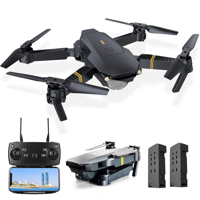 GENERICO - Drone Plegable Con Cámara Wifi 24g Fpv Doble Batería 998w