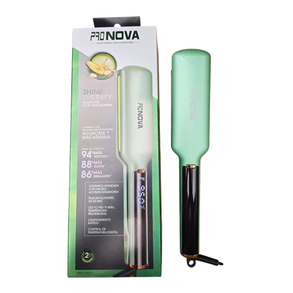 GENERAL - Plancha Digital Pro Nova Aguacate y Macadamia Pro-9521 230°C