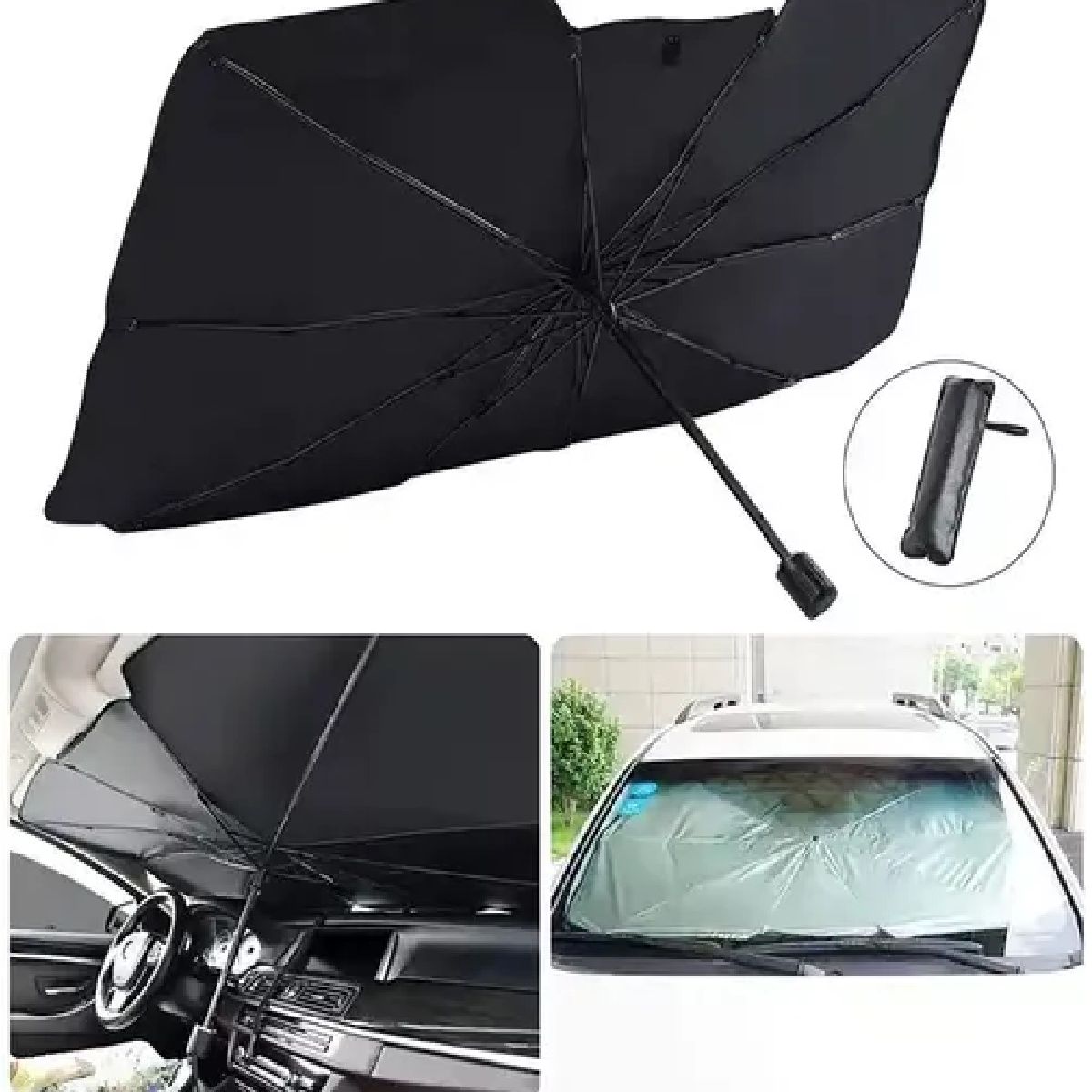 GENERICO - Sombrilla Parasol Carro Protección Solar