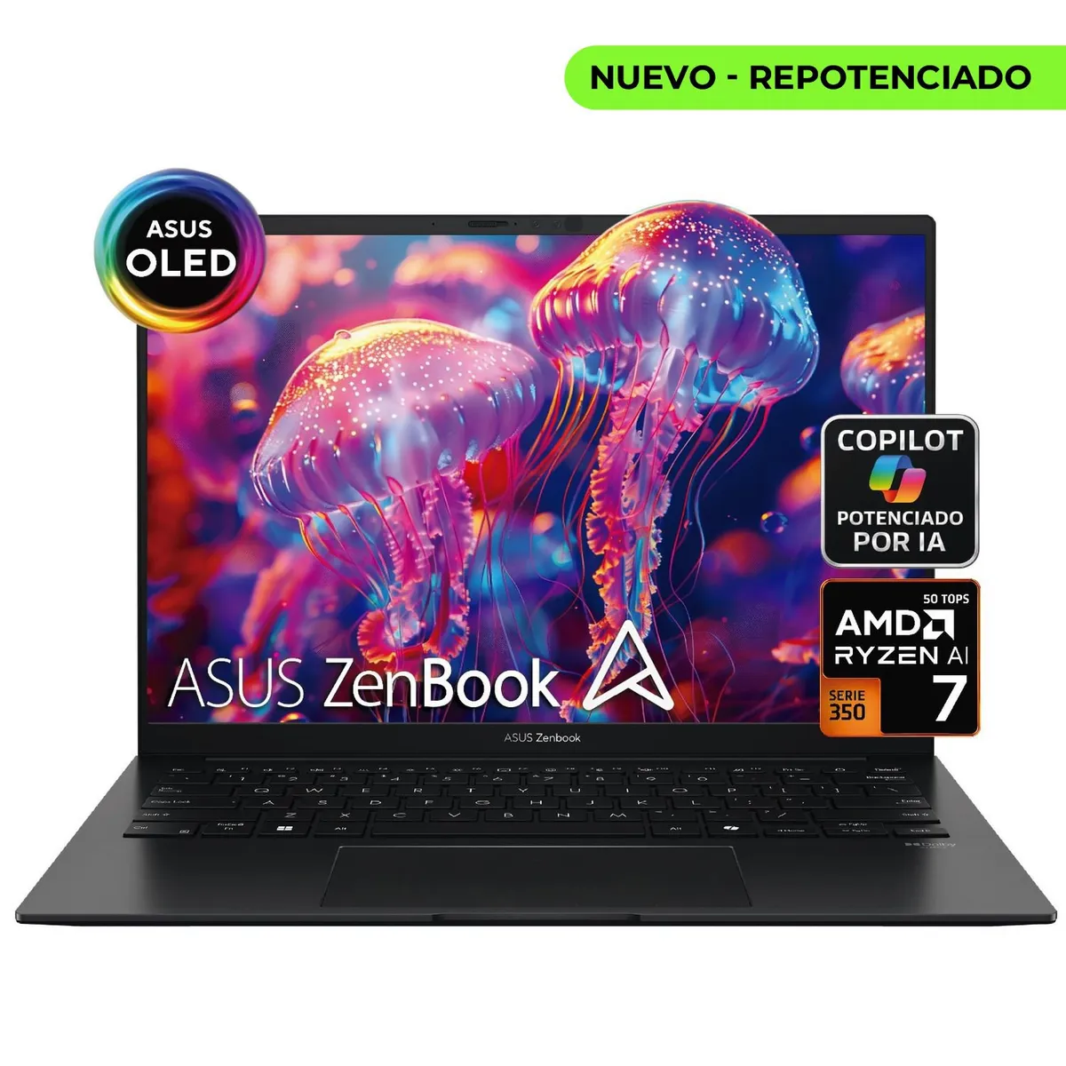 ASUS - PORTATIL ASUS ZENBOOK 14" OLED RYZEN 7 16GB 1TB SSD