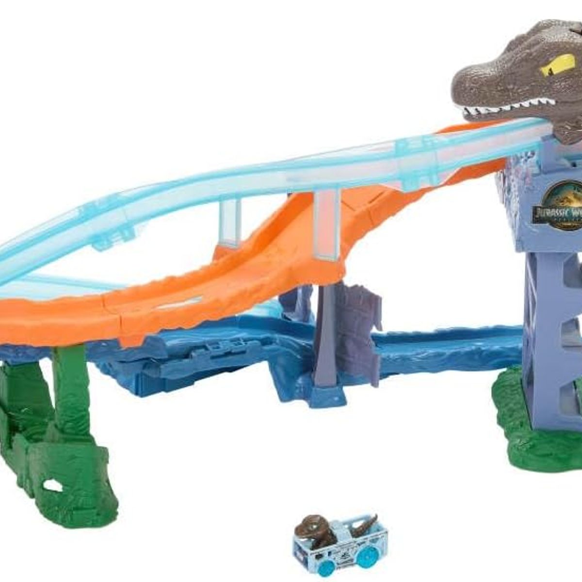 HOT WHEELS - Pista Hot Wheels Racer Verse Jurassic World Crash Splash Spinosaurus