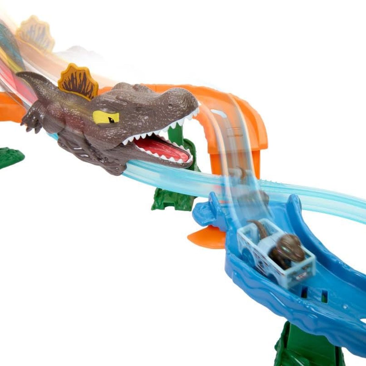 HOT WHEELS - Pista Hot Wheels Racer Verse Jurassic World Crash Splash Spinosaurus