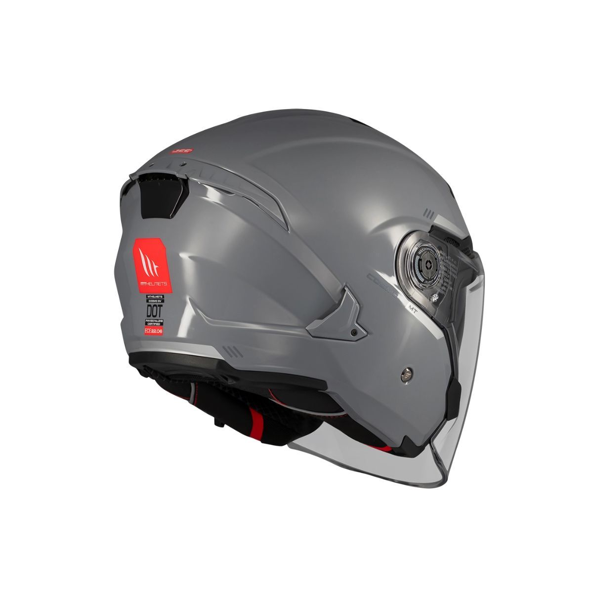 MT HELMETS - CASCO MT HELMETS COSMO SV SOLID A2 GRIS BRILLO TALLA M