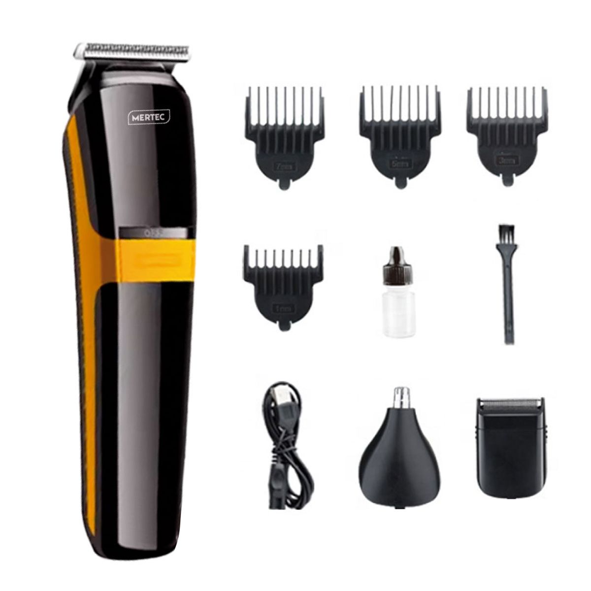 MERTEC - Kit de Corte y Afeitado Mertec MT032B 9 Piezas