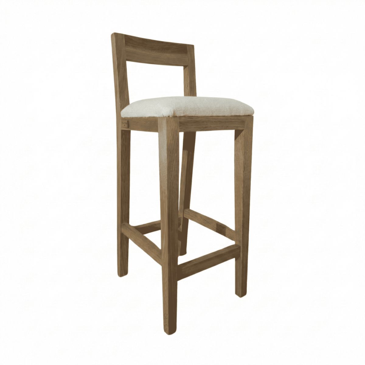 LEGNO COLOMBIA - Silla de Bar Boomerang Blanco Crudo Legno Colombia_.