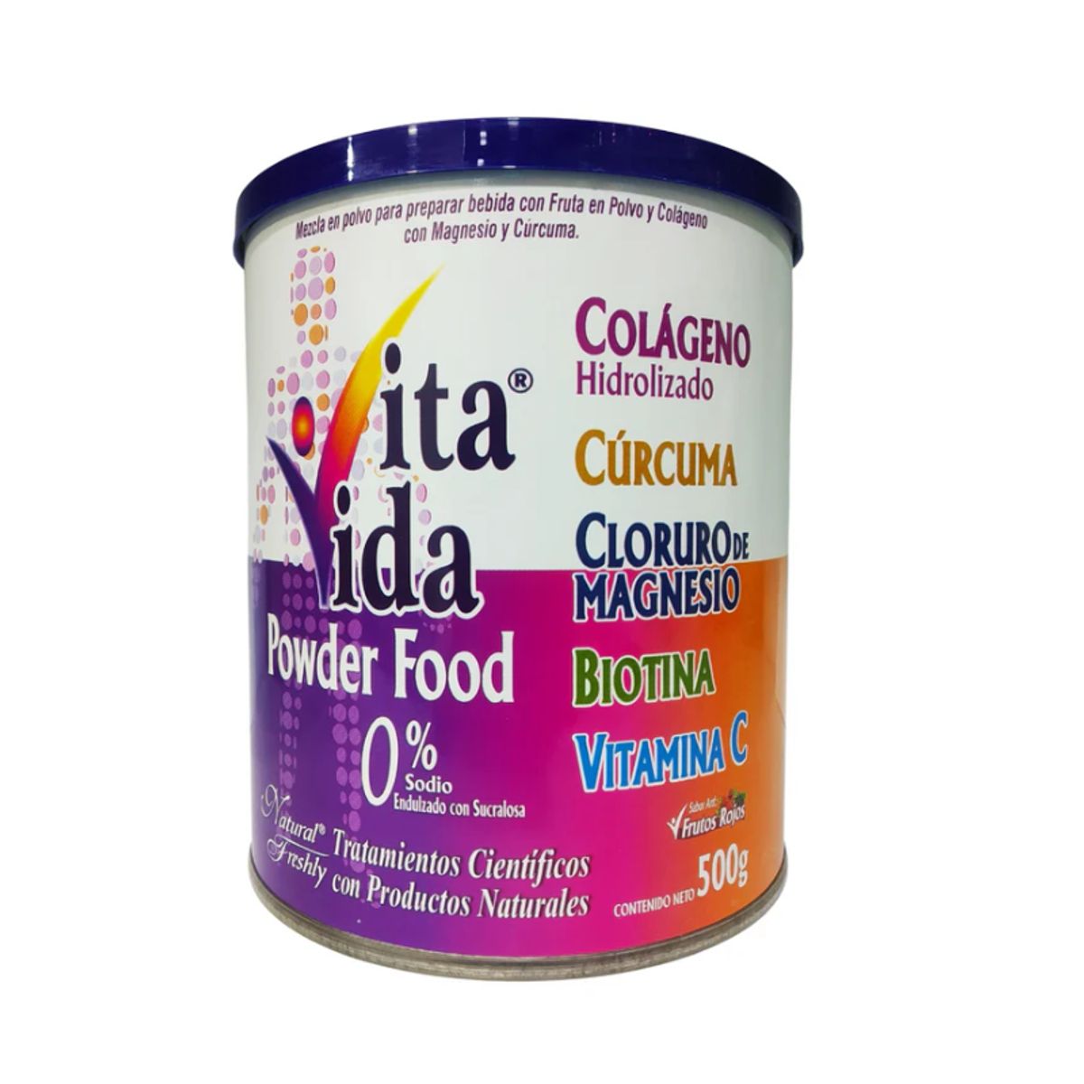 NATURAL FRESHLY - ALIMENTO EN POLVO CON COLAGENO Y FRUTAS X 500 G/ VITA VIDA.