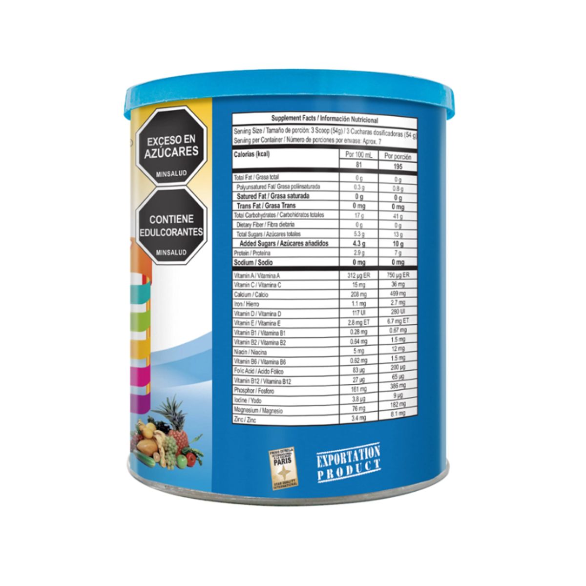 NATURAL FRESHLY - ALIMENTO CON PROTEINA DE SOYA+ VITAMINAS + MINERALES X400G CRE-C