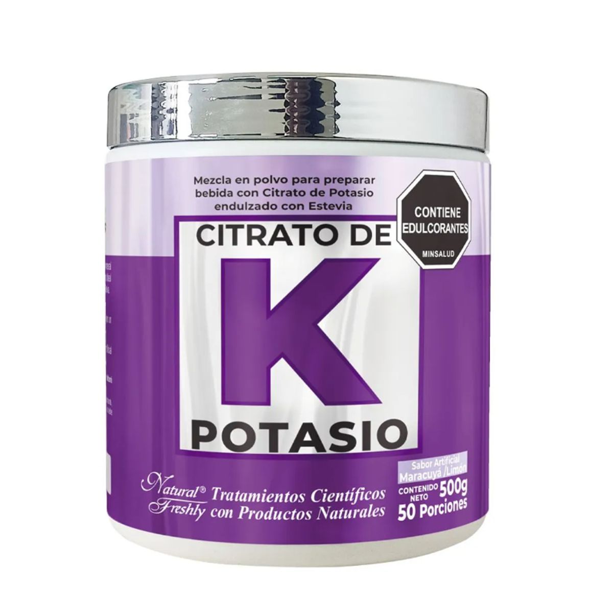 NATURAL FRESHLY - ALIMENTO EN POLVO CON CITRATO DE POTASIO Y MAGNESIO X 500G