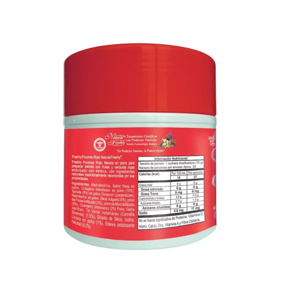NATURAL FRESHLY - ALIMENTO EN POLVO CON FRUTAS Y VERDURAS X 200 G./POCIMAX ROJA