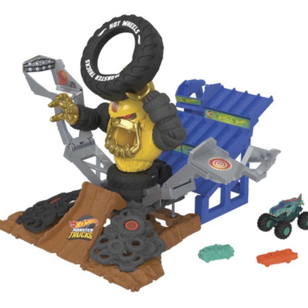 HOT WHEELS - Hot Wheels Pista Monster Trucks Mega-wrex Vs Crushzilla