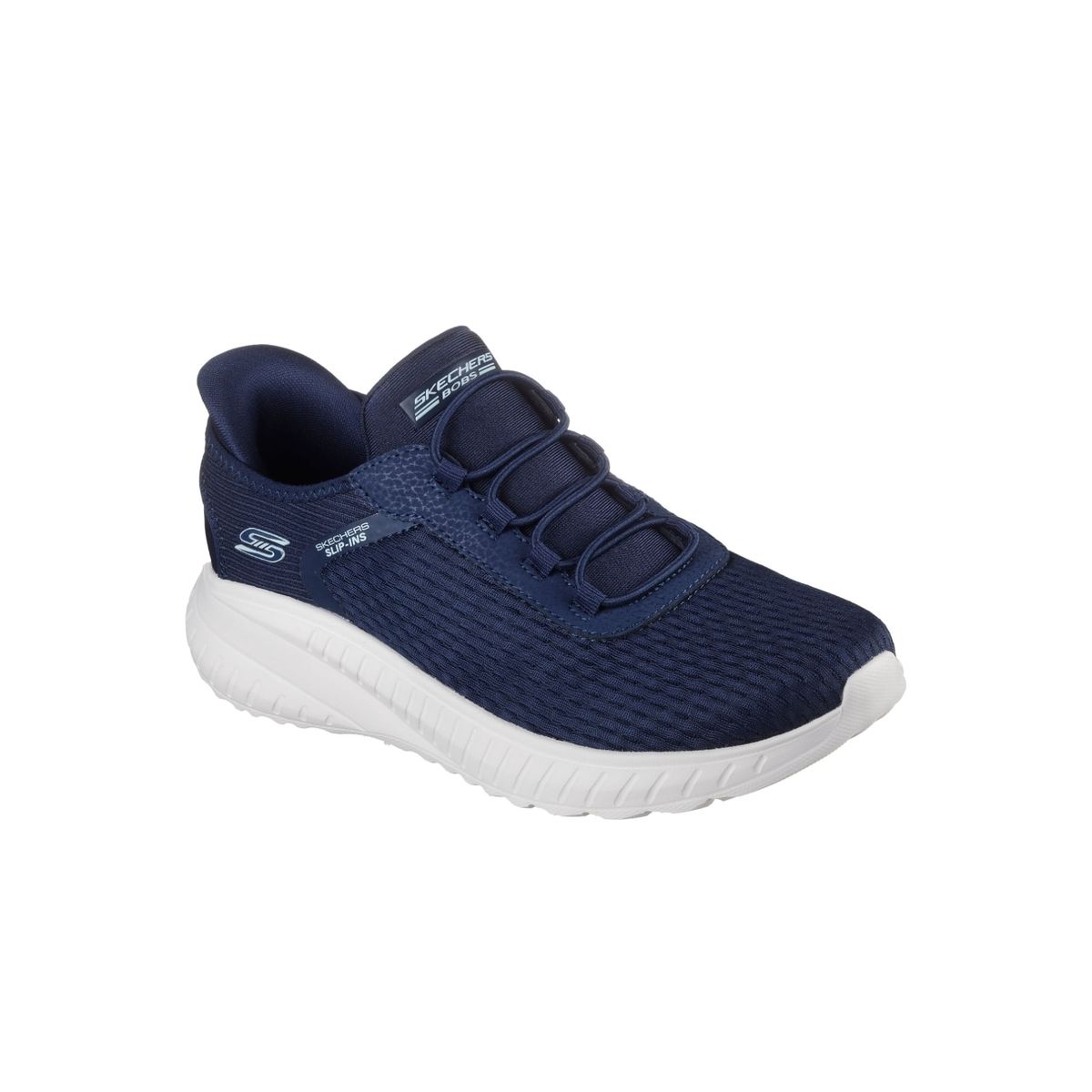 SKECHERS - Tenis Skechers Mujer Bobs Squad Chaos Slip-Ins Azul