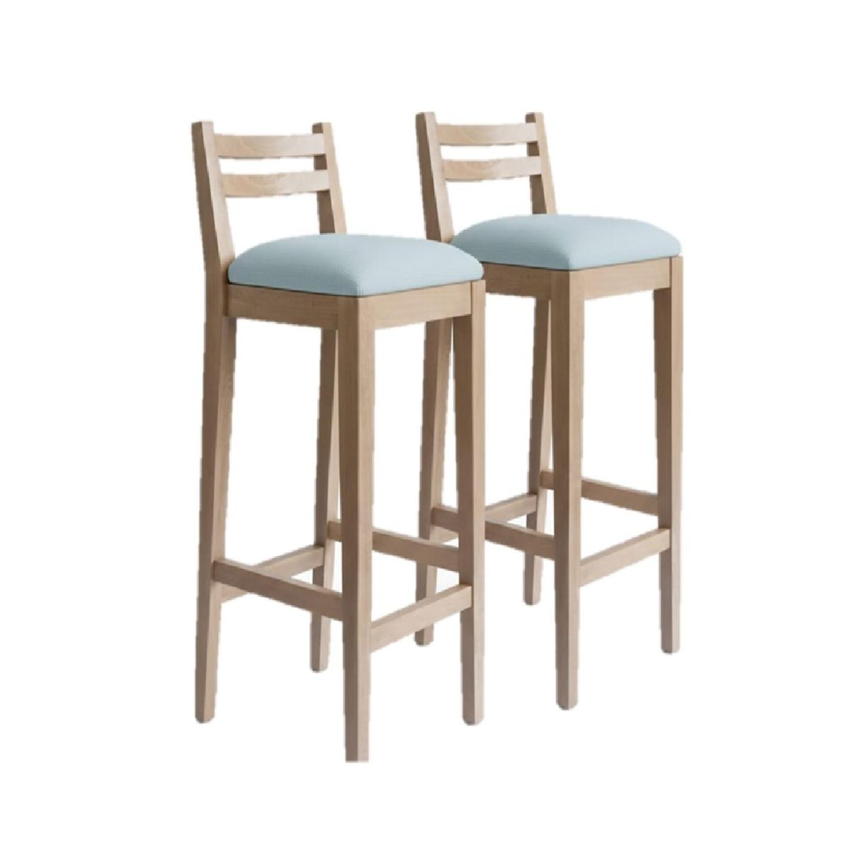 LEGNO COLOMBIA - Set 2 sillas de Bar Boomerang Acanalada Light Blue Legno Colombia