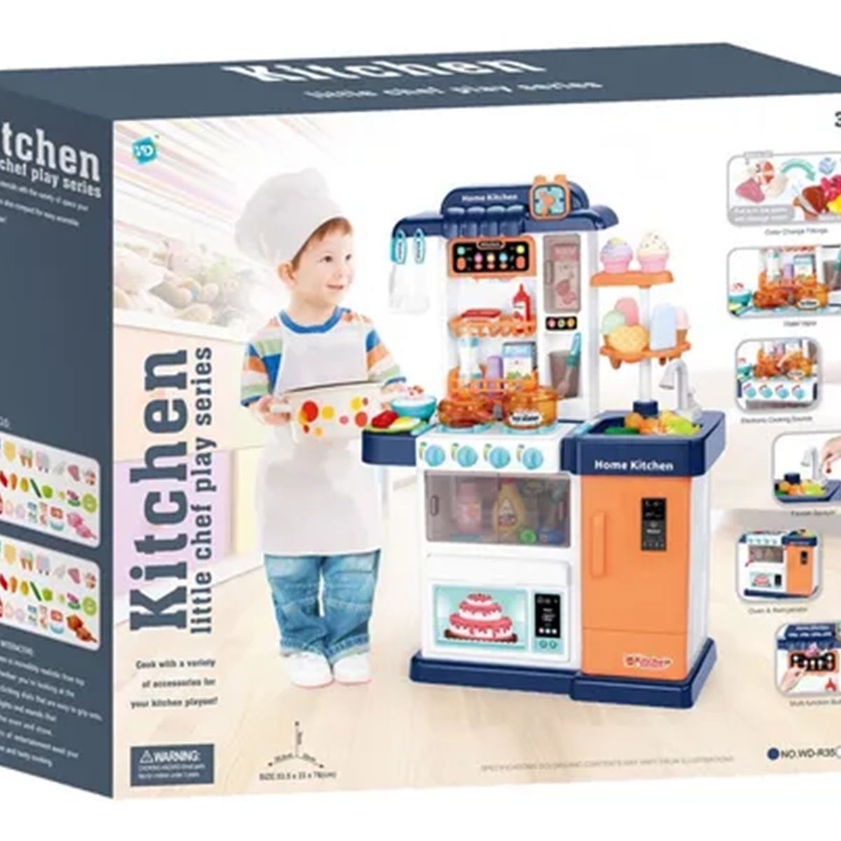 GENERICO - Cocina Infantil Grande Juguete Sonido Accesorios Luzy RefT33