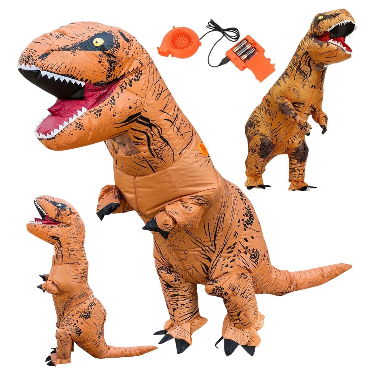GENERICO - Disfraz Inflable de Dinosaurio para Adulto Halloween