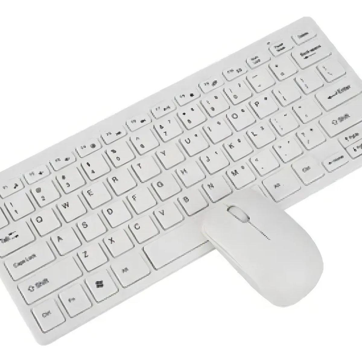 OEM - Combo Teclado Y Mouse Mini Inalámbrico Tipo Mac Slim Teclado