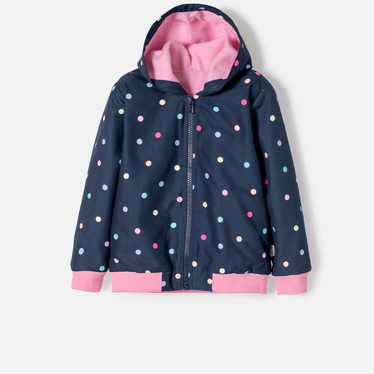 LITTLEMIC - Chaqueta de Littlemic con capucha multicolor para niña 2T a 5T