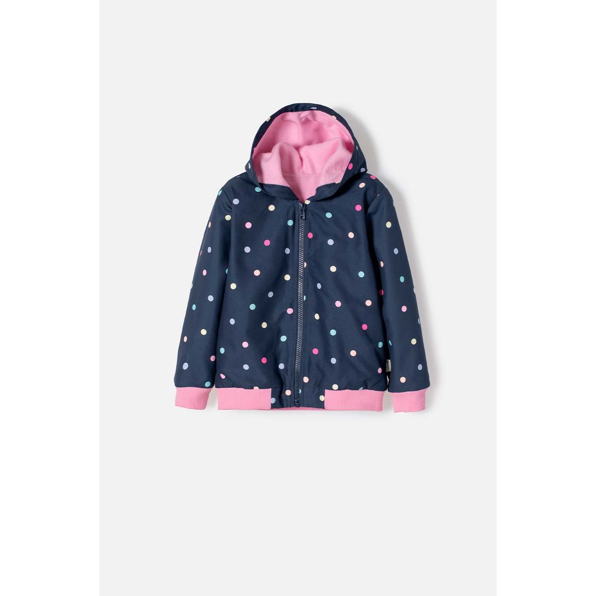 LITTLEMIC - Chaqueta de Littlemic con capucha multicolor para niña 2T a 5T