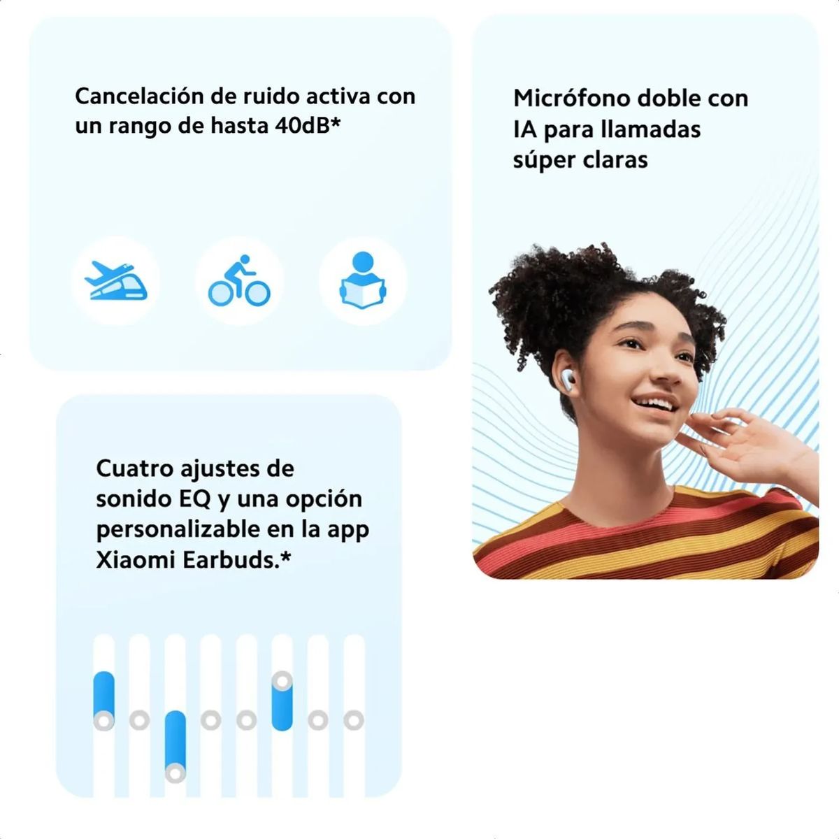 XIAOMI - Auriculares Xiaomi Redmi Buds 6 Lite Blancos - Originales.