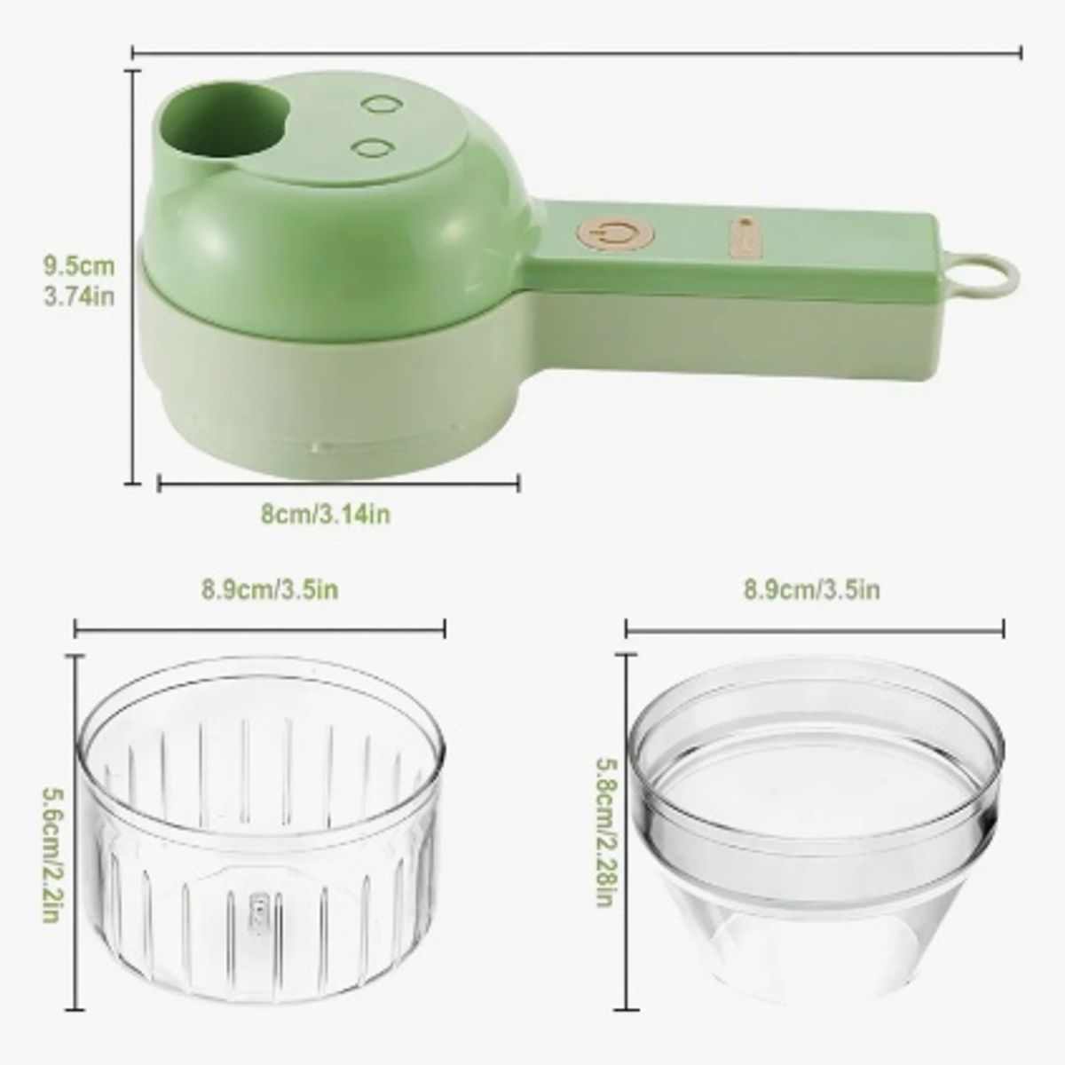 GENERICO - Cortador Eléctrico De Carne Y Verduras 4 En 1 Portátil