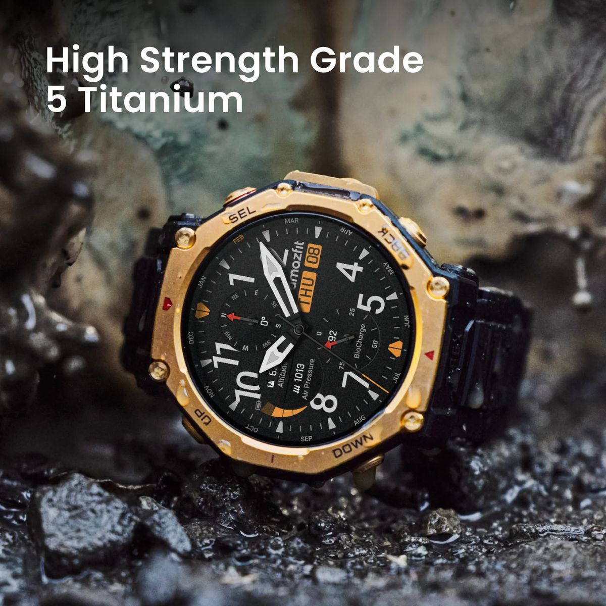 AMAZFIT - Reloj Smartwatch Inteligente Amazfit T-rex 3 Pro 48mm Sapphire Amoled